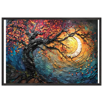 Impasto Style Autumn Tree of Life Poster - Vibrantwalls