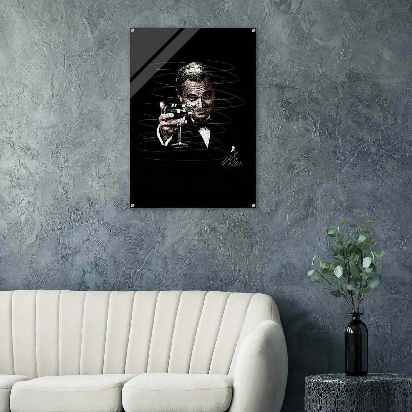 Gatsby Toast Acrylic Print – Iconic Sketch Art, Vibrant & Durable Wall Decor in Various Sizes - Vibrantwalls