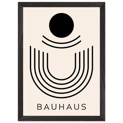 Bauhaus Black & Beige Abstract - Vibrantwalls