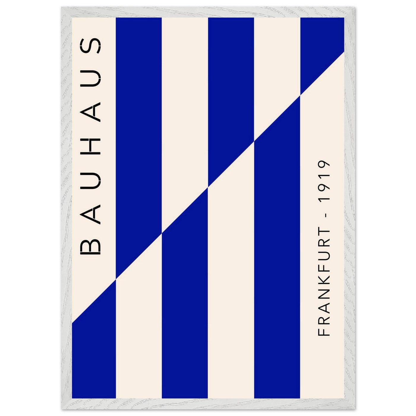 Bauhaus Ausstellung 1923 Blue & Cream - Vibrantwalls