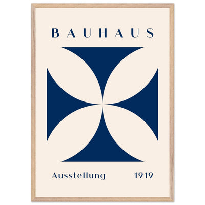 Bauhaus Exhibition 1919 - Navy Cream - Vibrantwalls