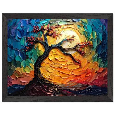 Impasto Tree of Life Poster - Vibrantwalls