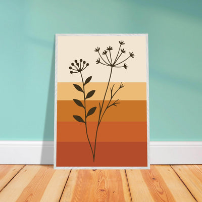 Abstract Floral Earth Tones - Vibrantwalls