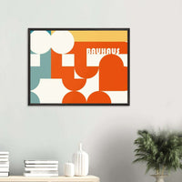 Bauhaus Style Abstract Geometric Movement Design Wall Art - Vibrantwalls