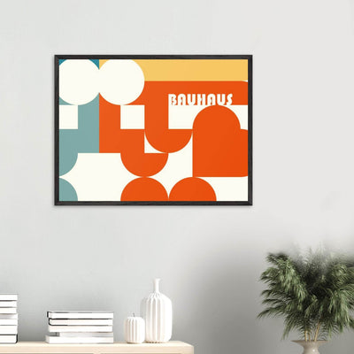 Bauhaus-Style Abstract Geometric Art - Vibrantwalls