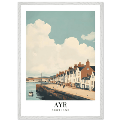 Ayr Scotland Framed Poster – Coastal Charm Wall Art with Vintage Vibe & Wooden Frame - Vibrantwalls