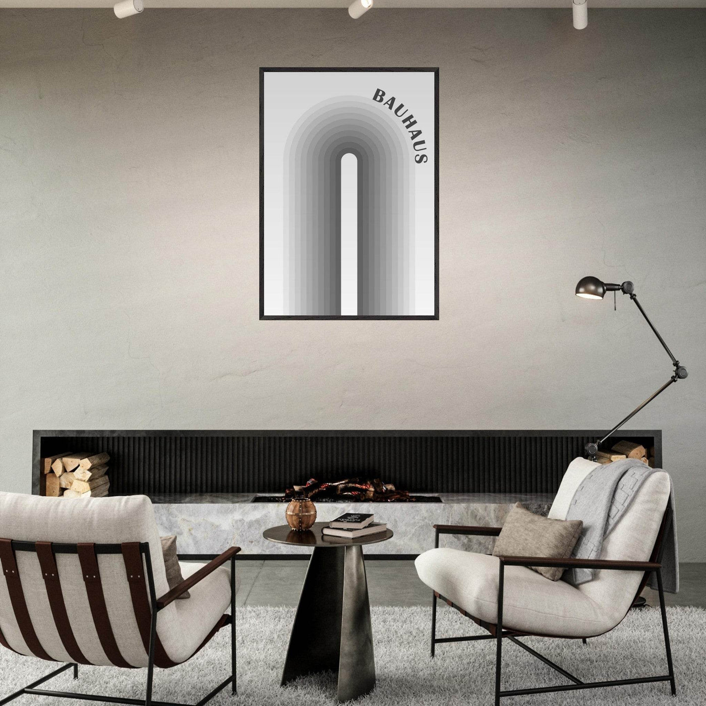 Bauhaus-Style Gradient Arch - Vibrantwalls