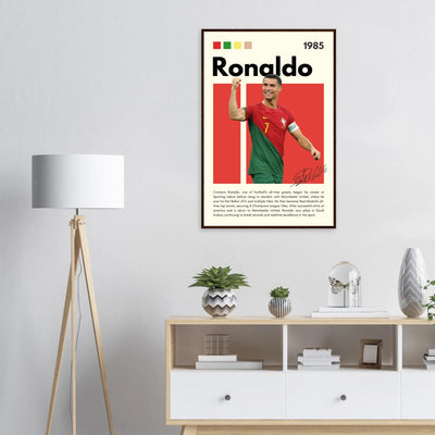 Cristiano Ronaldo Portugal Soccer Framed Football Poster Vibrantwalls