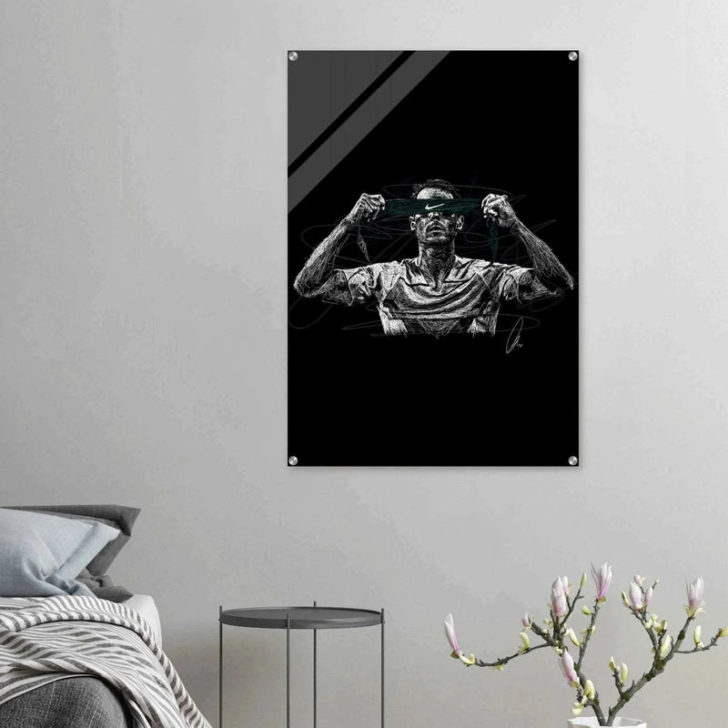 Scribble Art Acrylic Print - Modern Dynamic Glossy Wall Decor in Multiple Sizes - Vibrantwalls