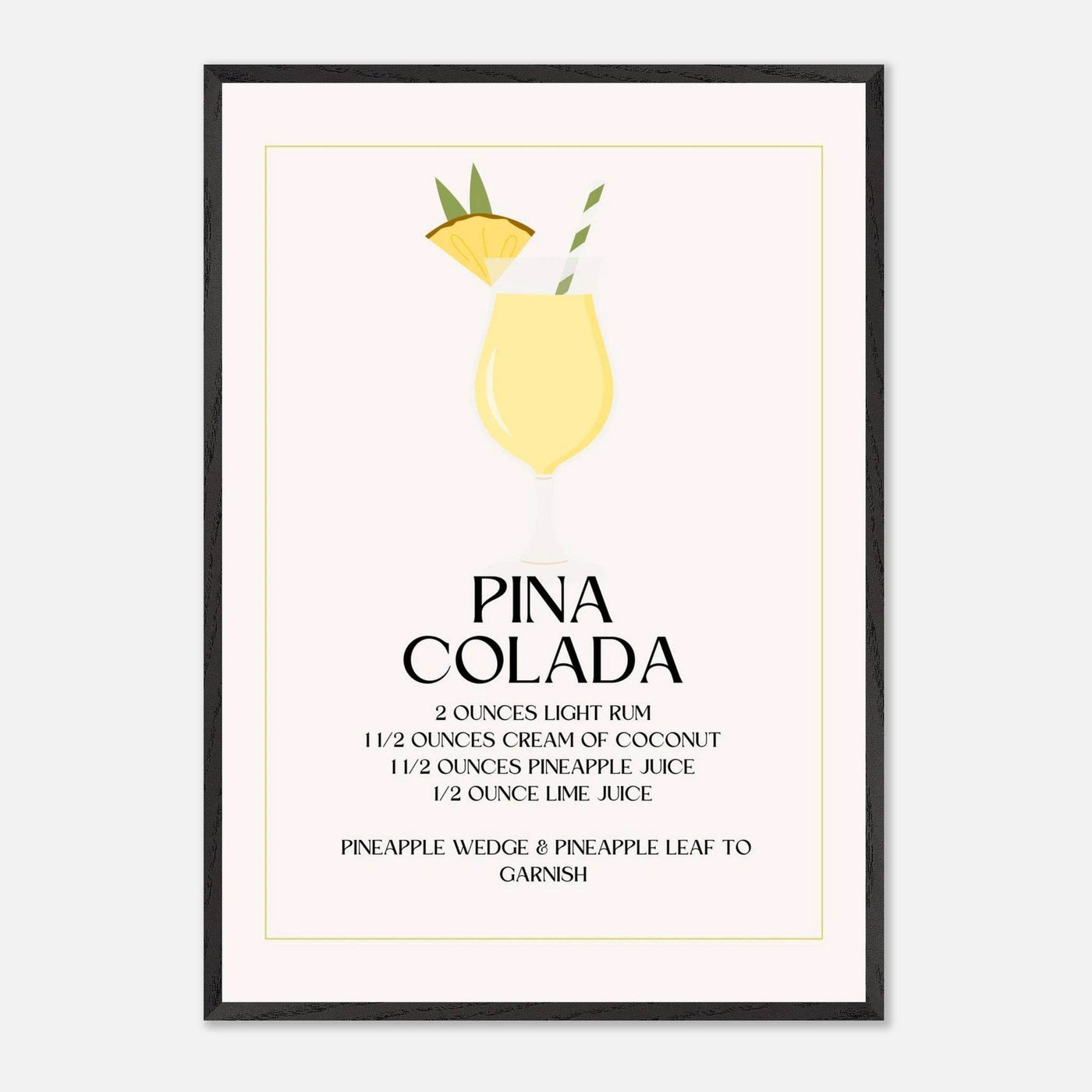 Pina Colada Cocktail Recipe - Vibrantwalls