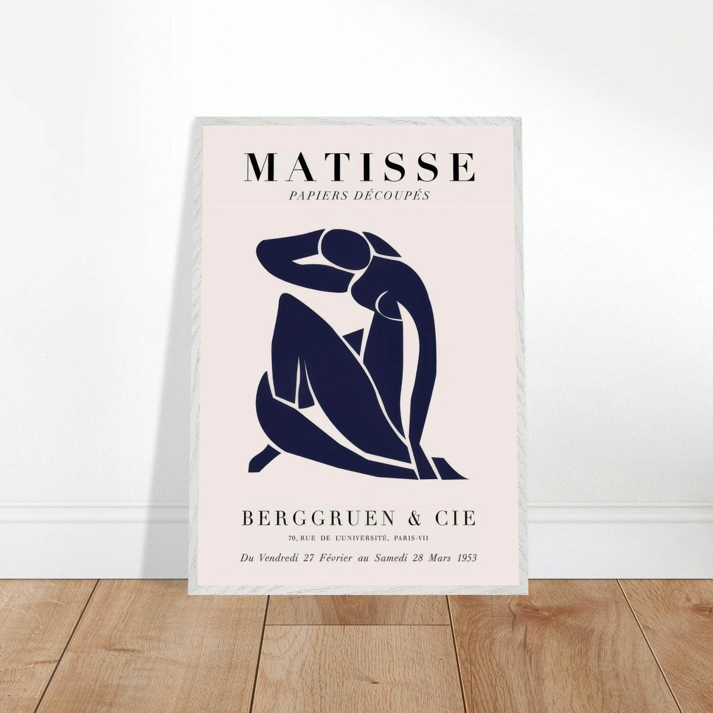 Papiers Découpés Blue Nude II Artwork - Elegant Piece for Your Space - Vibrantwalls