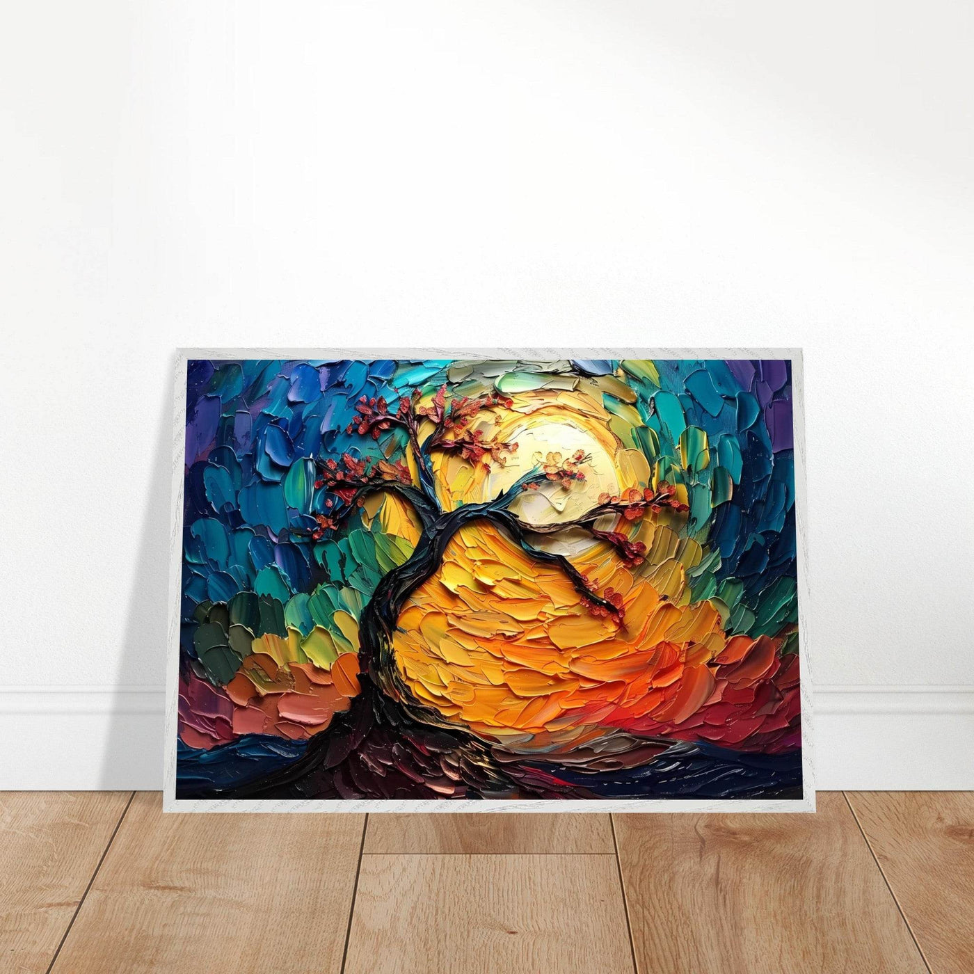 Impasto Tree of Life Poster - Vibrantwalls