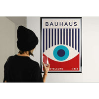 Bauhaus Geometric Eye 1919 Wall Art - Vibrantwalls