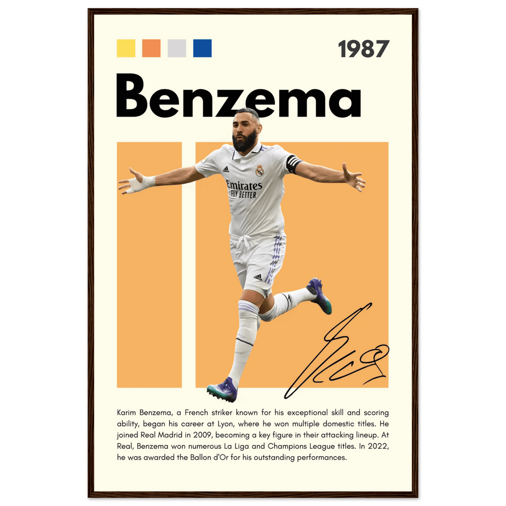 Karim Benzema Wall Art - Vibrantwalls