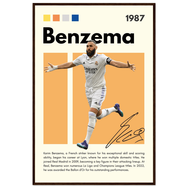 Karim Benzema Wall Art - Vibrantwalls