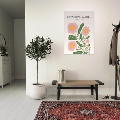 Botanical Garden Collection Framed Poster - Abstract Floral Art Prints in Soft Pinks & Greens | Ready-to-Hang - Vibrantwalls