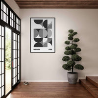 Bauhaus 1928 Geometric Monochrome Wall Art - Vibrantwalls