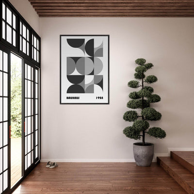 Bauhaus 1928 - Geometric Monochrome - Vibrantwalls