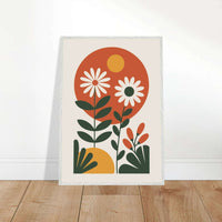 Abstract Floral Mid-Century - Vibrantwalls