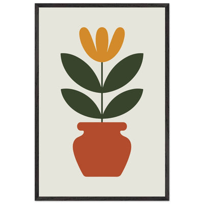 Abstract Potted Floral Art - Vibrantwalls