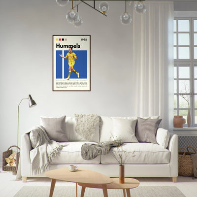 Mats Hummels Borussia Dortmund Framed Poster – Modern Football Art Print Vibrantwalls