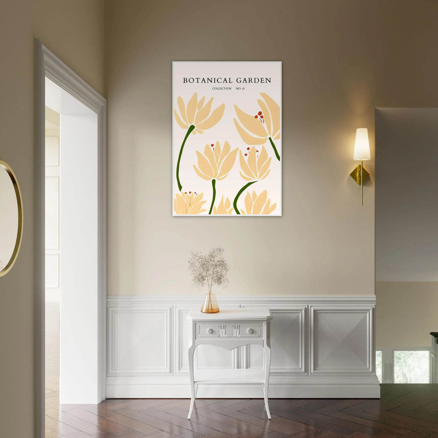 Botanical Garden Framed Art Print – Minimalist Floral Design & Nature-Inspired Posters | Ready-to-Hang - Vibrantwalls