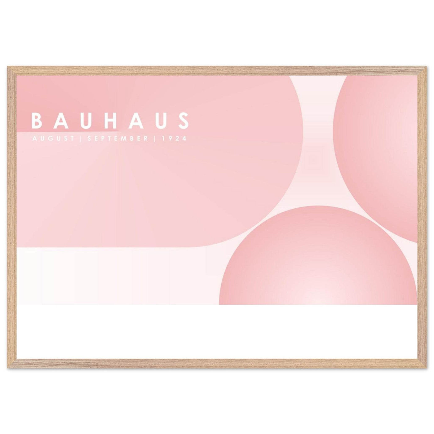 Bauhaus-Style Soft Pink Geometric - Vibrantwalls