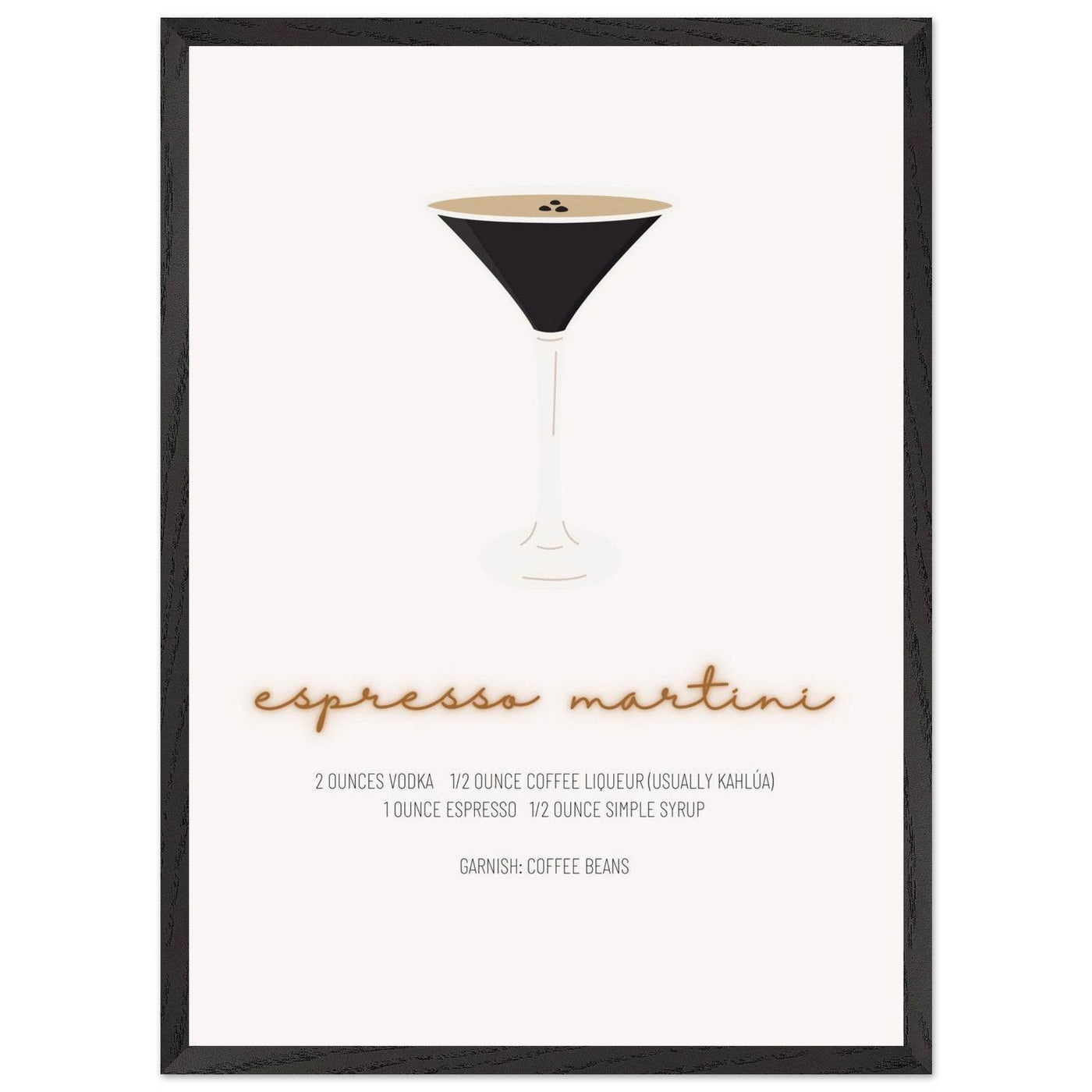 Espresso Martini Cocktail Recipe - Vibrantwalls