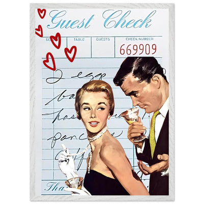 Retro Romance Cocktail Vintage Love Bar Art - Vibrantwalls