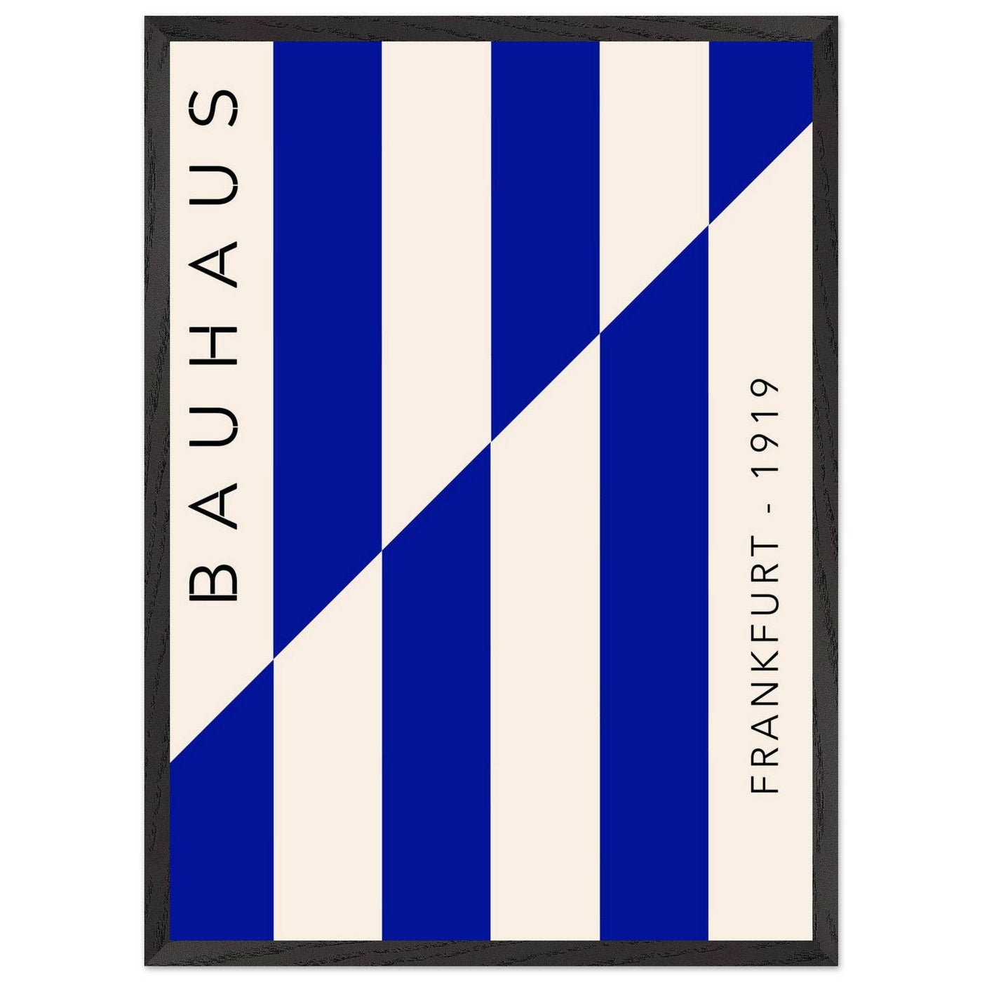 Bauhaus Ausstellung 1923 Blue & Cream - Vibrantwalls