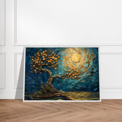 Tree of Life Jewelry - Golden Blooms & Midnight Sky Design - Vibrantwalls