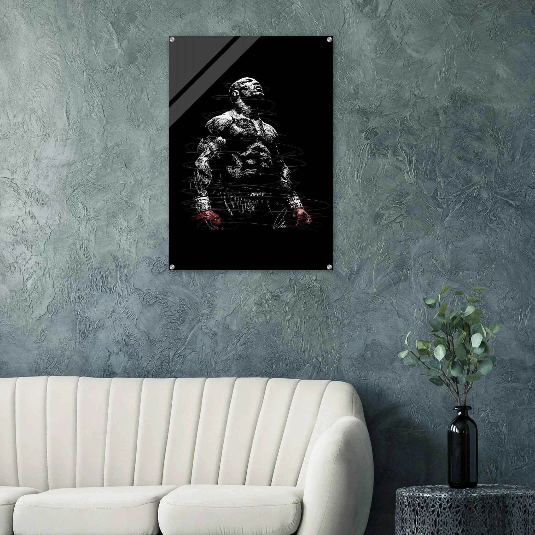 Connor McGregor Scribble Art Acrylic Print – Dynamic, Bold, Modern Sports Wall Decor in Multiple Sizes - Vibrantwalls