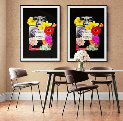 Vibrant Coco Mademoiselle Floral Art Print - Premium Framed Wall Decor in Your Choice of Size & Finish - Vibrantwalls