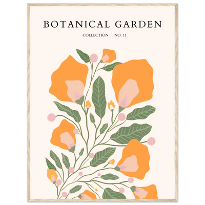 Botanical Garden Collection Framed Poster – Warm Floral Art Print | Ready-to-Hang in Various Sizes & Frame Styles - Vibrantwalls