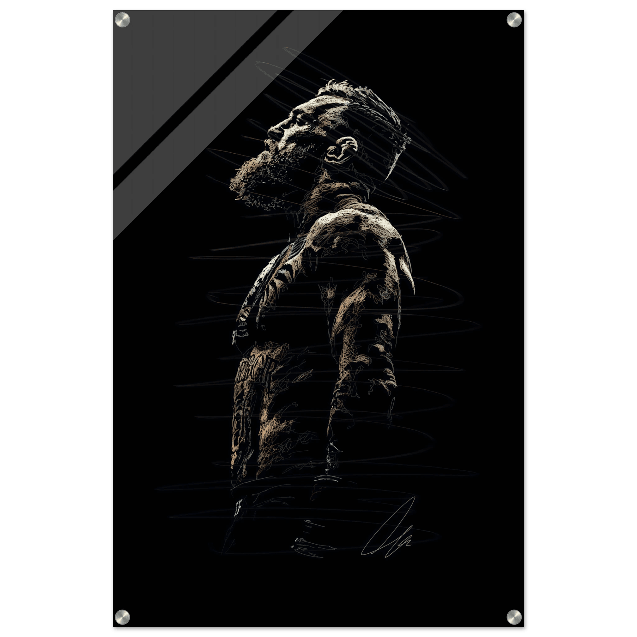 Connor McGregor Wall Art Sketch Art Acrylic Print - Premium Decor - Vibrantwalls