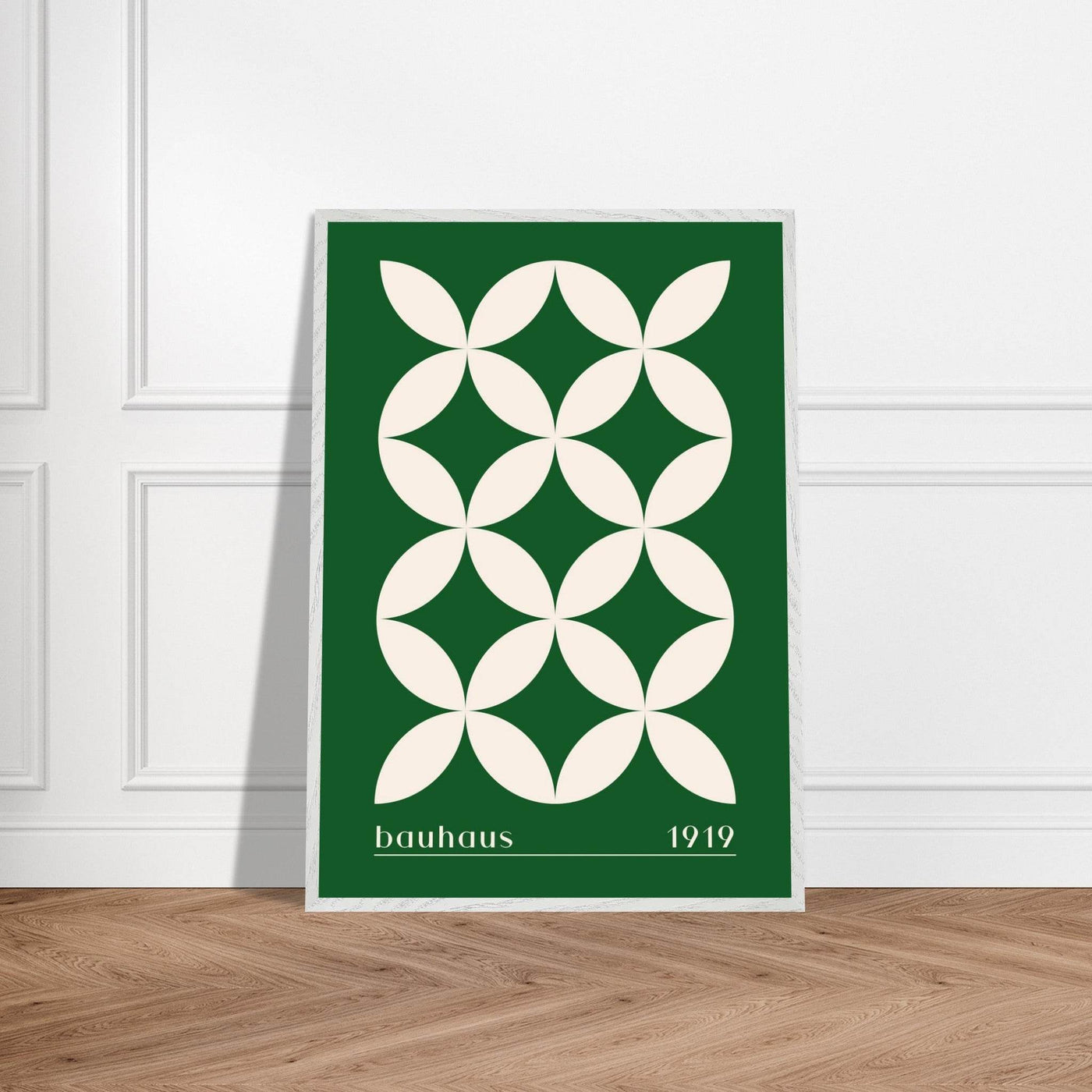 Bauhaus 1919 Green & Beige - Vibrantwalls