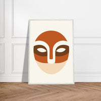 Desert Landscape Face Abstract Artistic Wall Art - Vibrantwalls