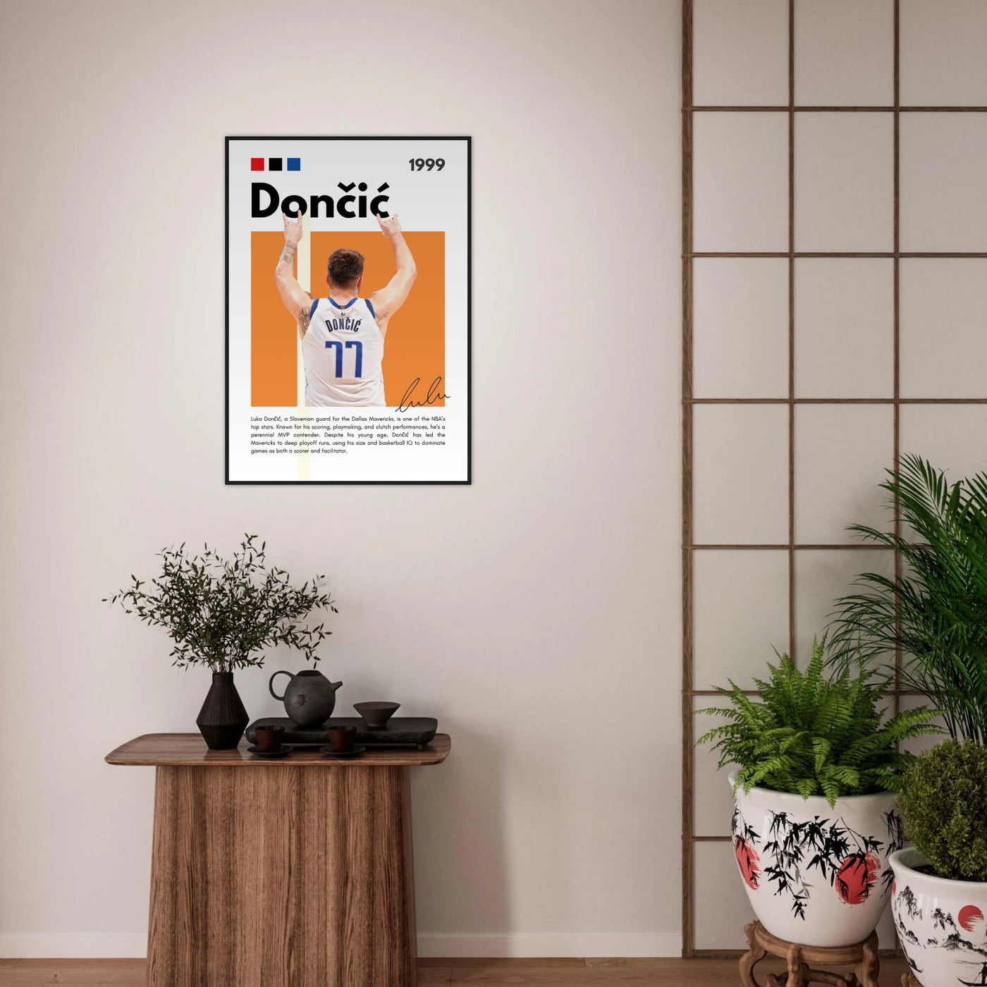 Luka Dončić El Matador Mavericks Framed Poster Vibrantwalls