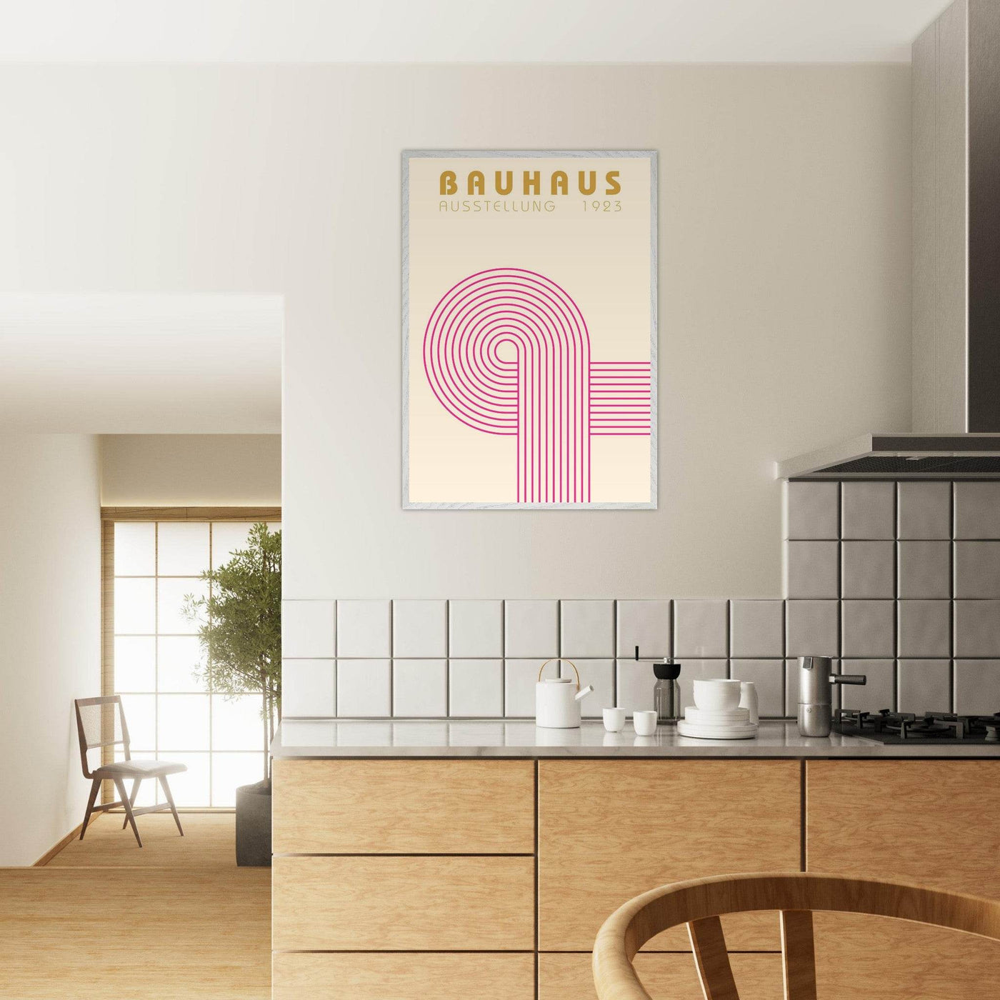Bauhaus Pink Pop Decor for Modern Home Aesthetics - Vibrantwalls