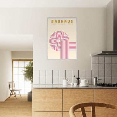 Bauhaus Pink Pop Decor for Modern Home Aesthetics - Vibrantwalls