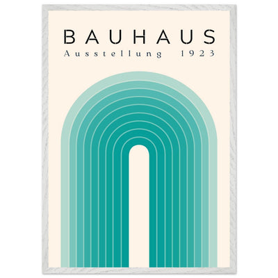 Bauhaus Ausstellung 1923 Teal & Cream - Vibrantwalls