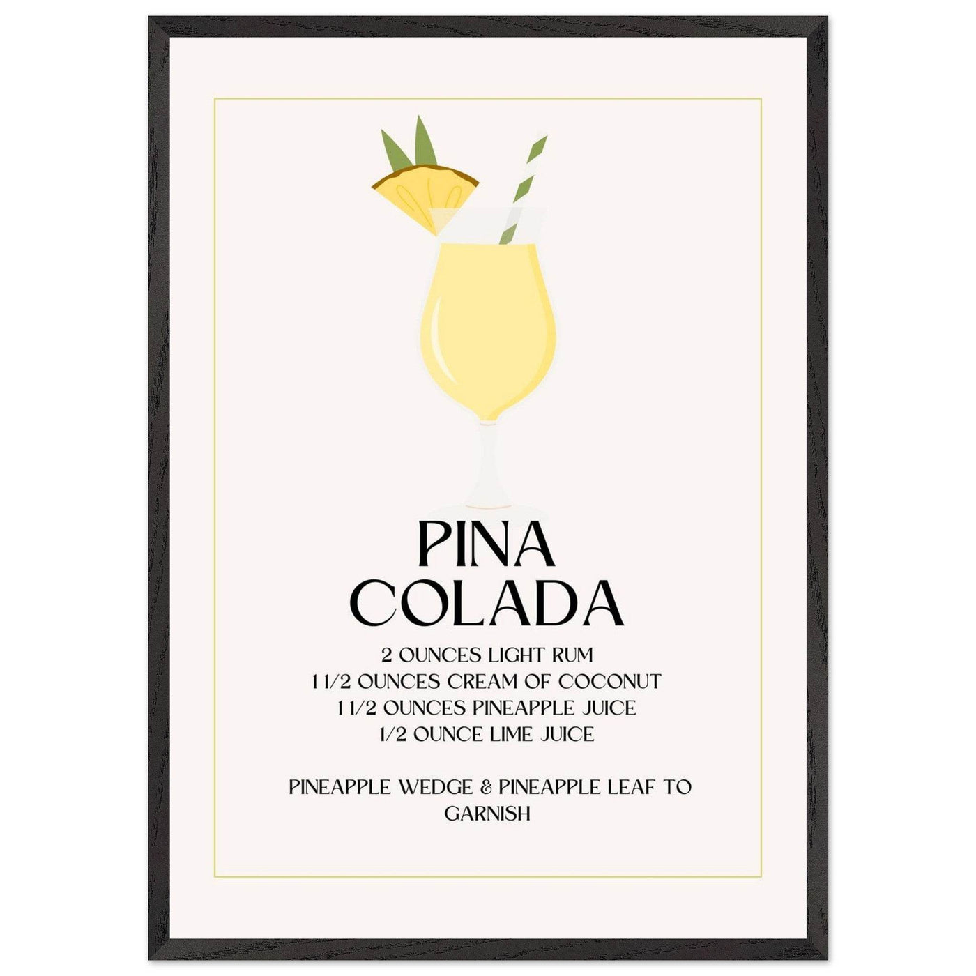 Pina Colada Cocktail Recipe - Vibrantwalls
