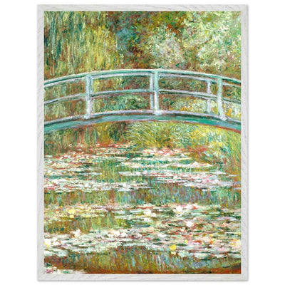 Bridge Over a Pond Art Print - Water Lilies Decorative Artwork for Your Space - Vibrantwalls