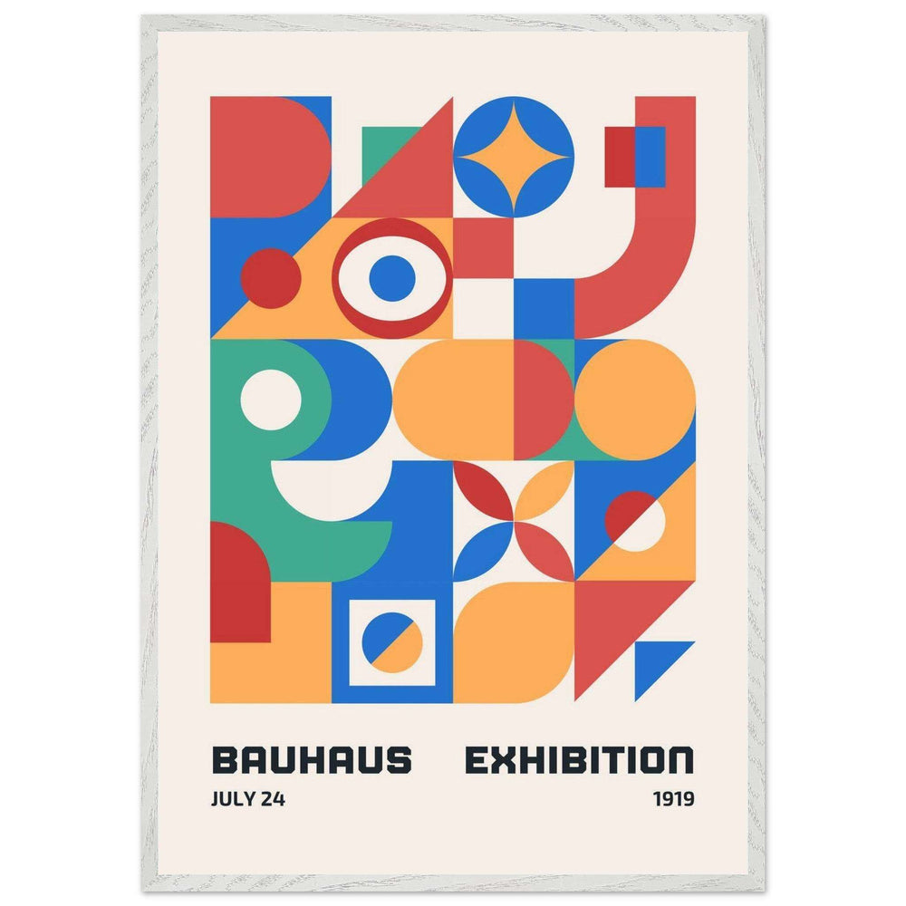 Bauhaus Exhibition 1919 Vibrant Geometric Wall Art - Vibrantwalls