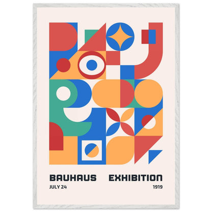 Bauhaus Exhibition 1919 Vibrant Geometric Movement Design Wall Art - Vibrantwalls