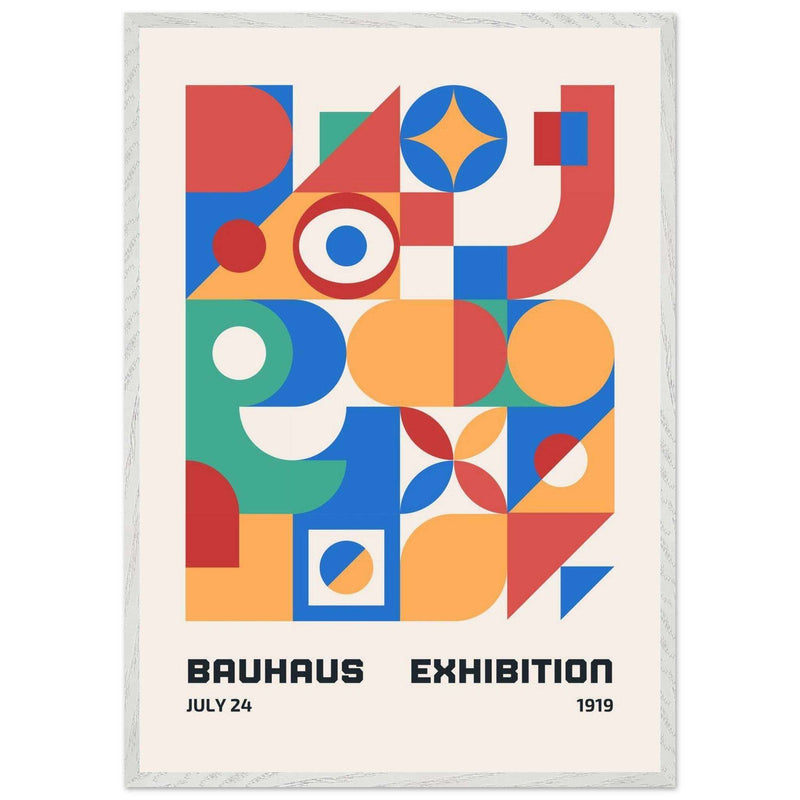 Bauhaus Exhibition 1919 Vibrant Geometric Movement Design Wall Art - Vibrantwalls