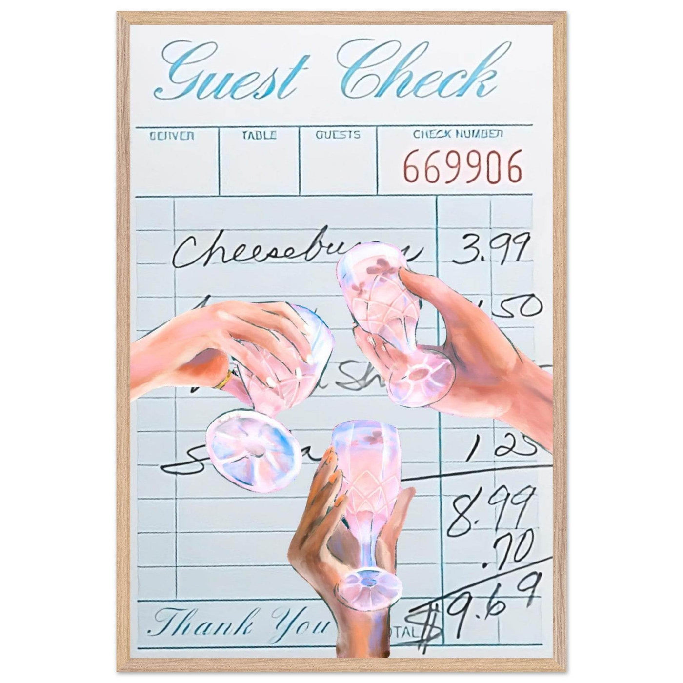 Vibrant Cocktail 'Guest Check' - Vibrantwalls