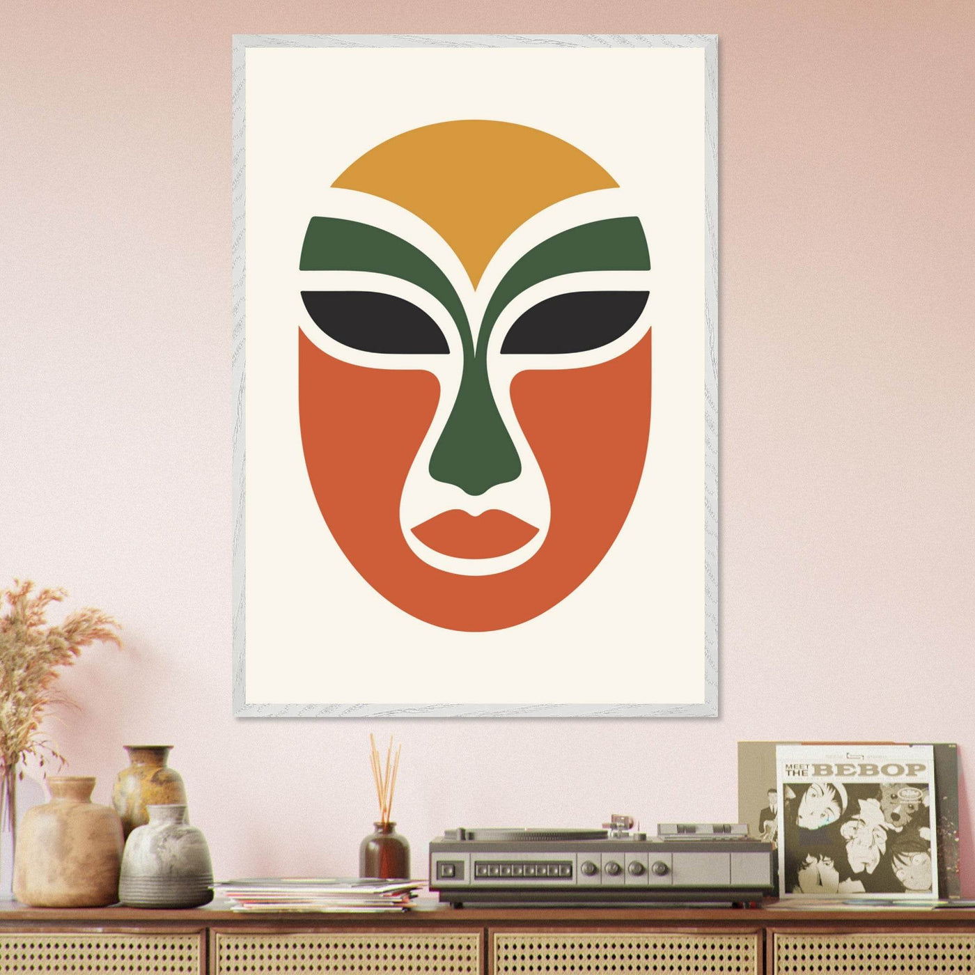 Abstract Tribal Mask - Vibrantwalls