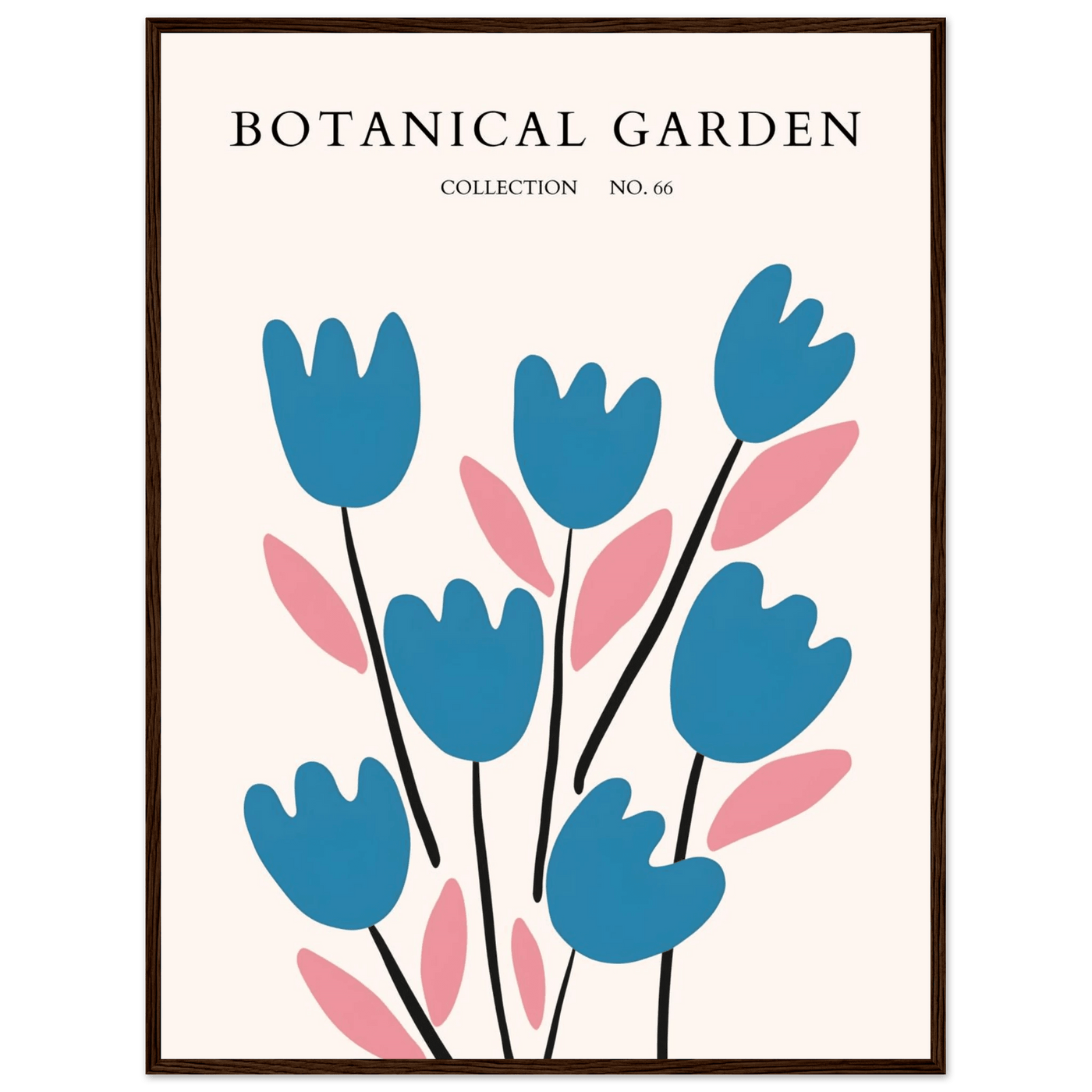 Abstract Botanical Garden Framed Poster – Modern Floral Art Print | Ready-to-Hang in Various Sizes & Frames - Vibrantwalls