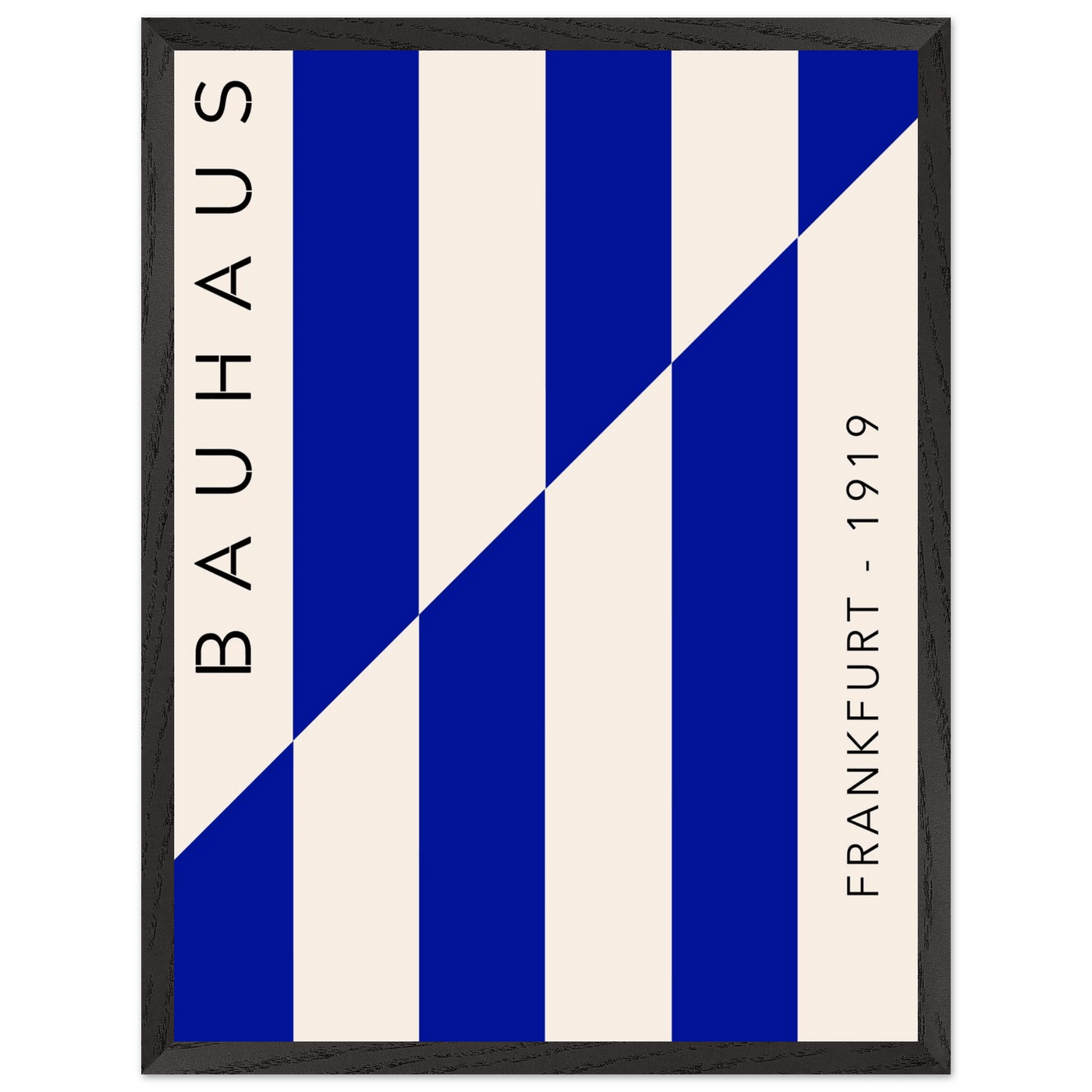Bauhaus Ausstellung 1923 Blue & Cream - Vibrantwalls